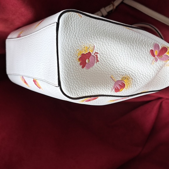 🎁 NEW Coach Prairie  C5838 Pink /White Satchel/Crossbody NEW with Tags - Picture 7 of 12